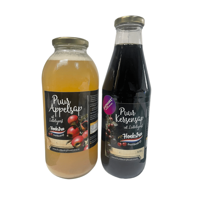 appel- en kersensap te koop